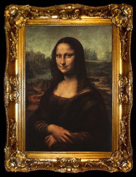framed   Leonardo  Da Vinci La Gioconda (The Mona Lisa), ta009-2